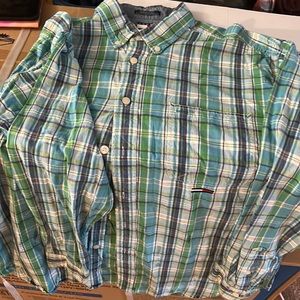 Men’s green and blue plaid Tommy Jeans - xl